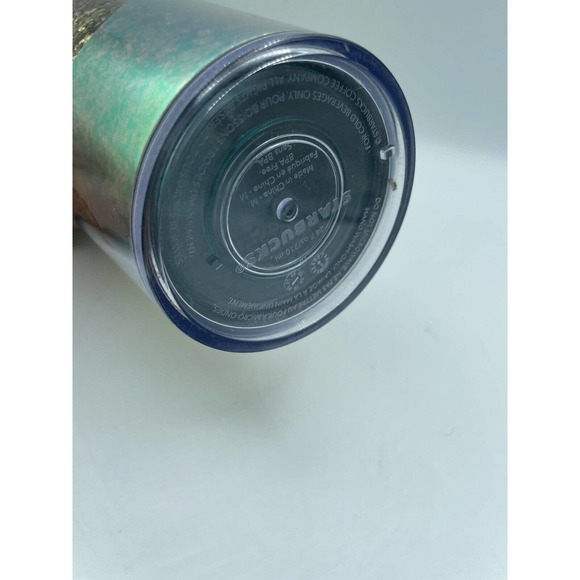 Starbucks 24oz Gold Foil Glitter Iridescent Tumbler Cold Beverage Cup Holdiay - Picture 6 of 6
